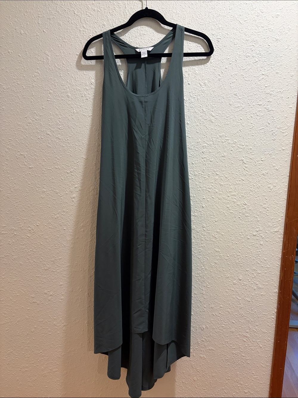 Athleta Racerback Presidio Maxi Dress in olive green